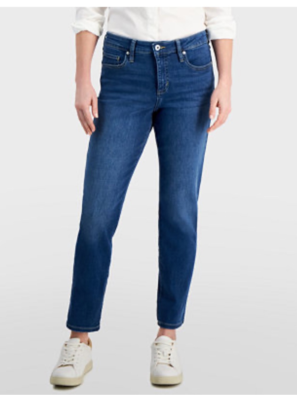 LOFT Dark Indigo Boyfriend Jeans